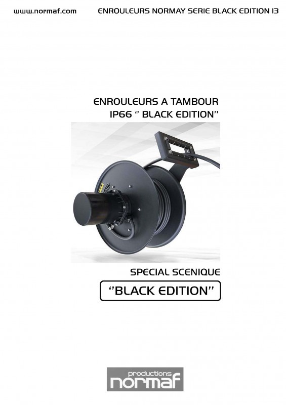 ENROULEURS A TAMBOUR IP66 BLACK EDITION